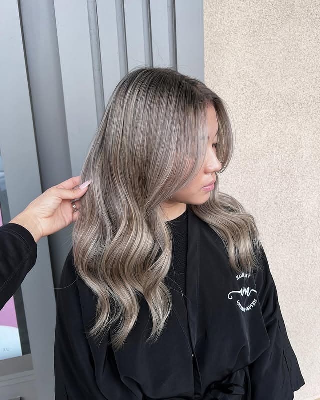 13. Shadow Root Ash Blonde - Light Ash Blonde Hair Color