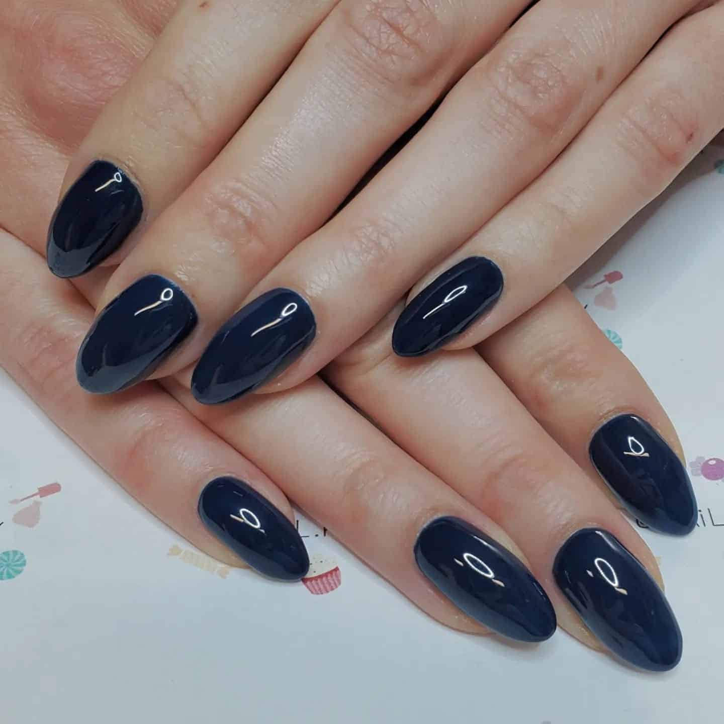 4. Midnight Teal Perfection - dark teal nail ideas