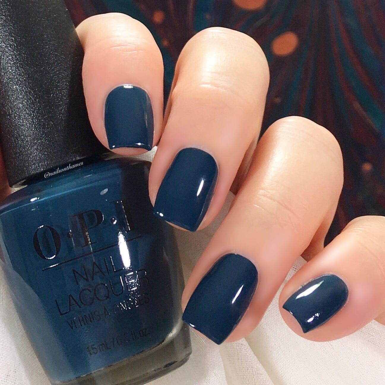 19. OPI Teal Sophistication - dark teal nail ideas