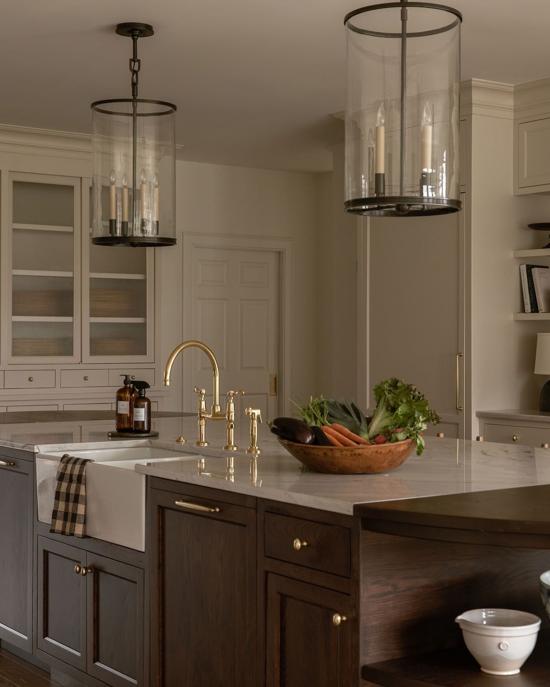 14. Classic Heritage with Polished Marble - countertop ideas for kitchen