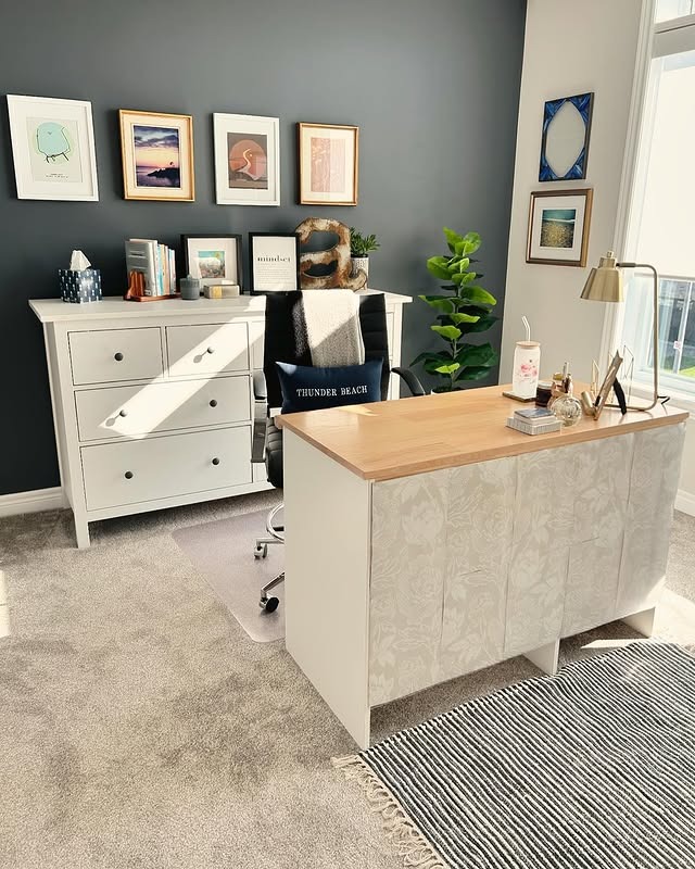 3. Scandinavian Simplicity with a Cozy Edge - wallpaper ideas for office