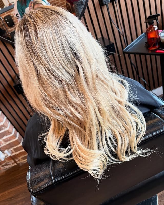 6. Champagne Mushroom Blonde Blend - Mushroom Hair Color