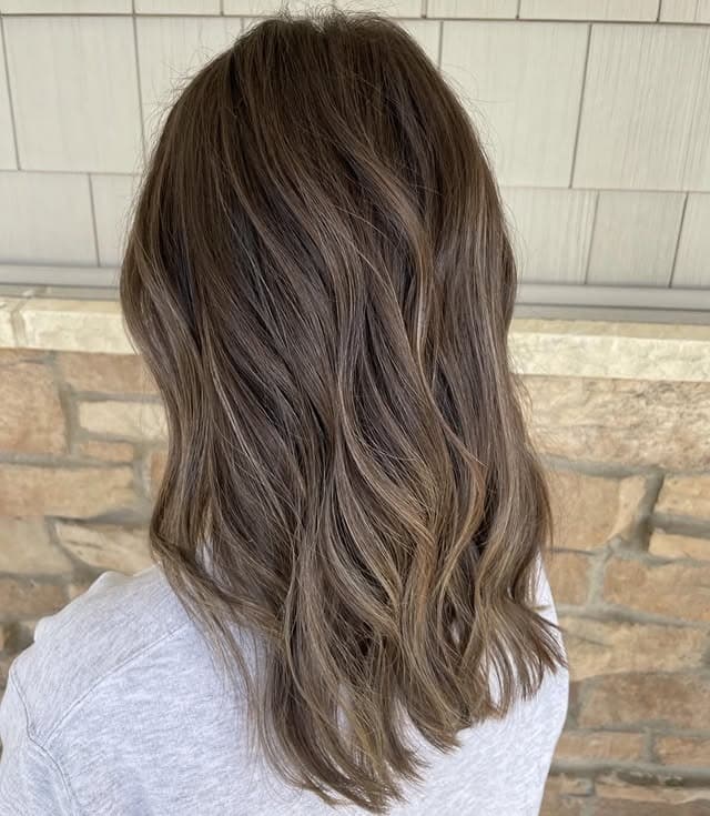 18. Soft Walnut Mushroom Waves - Mushroom Hair Color