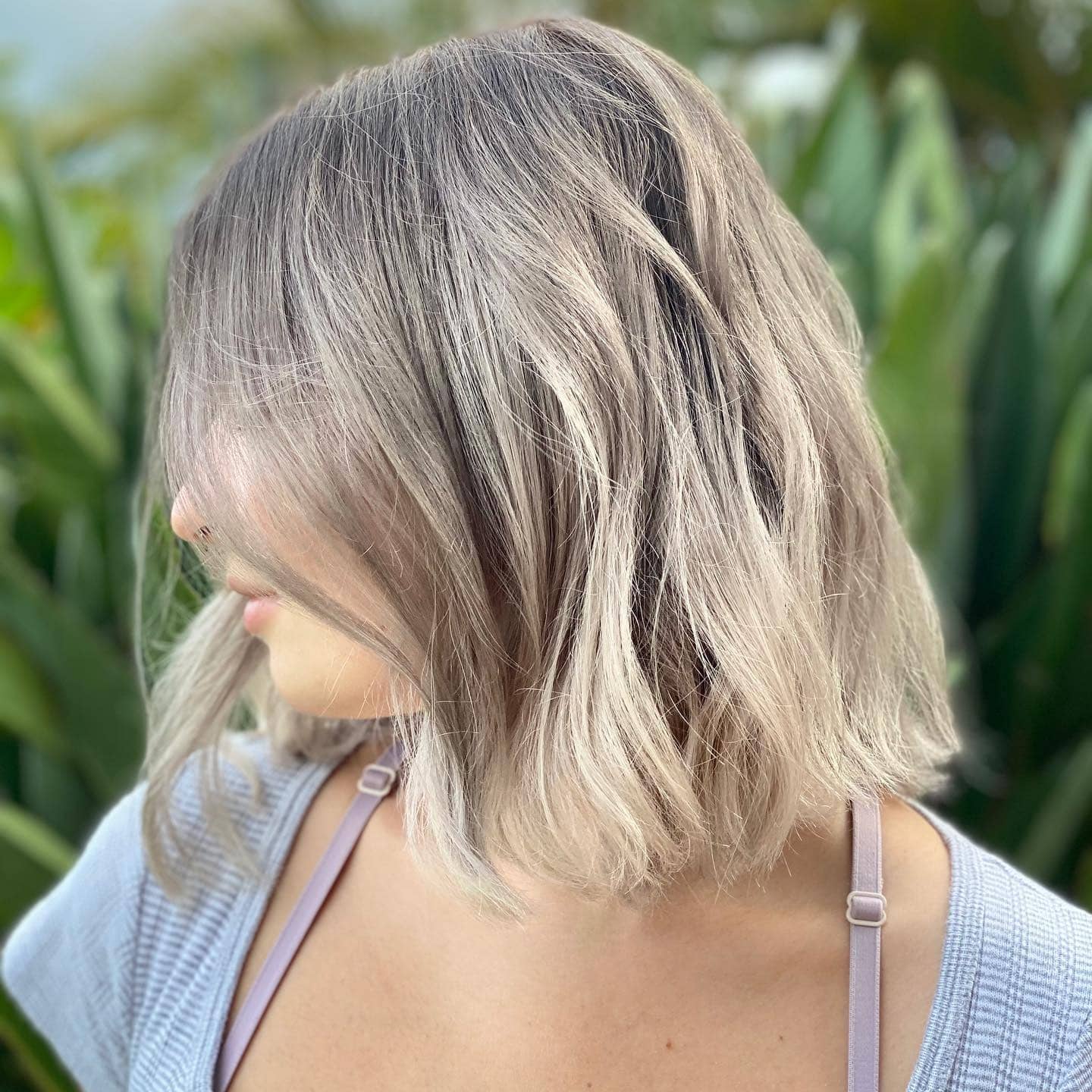 21. Icy Mushroom Blonde Bob - Mushroom Hair Color