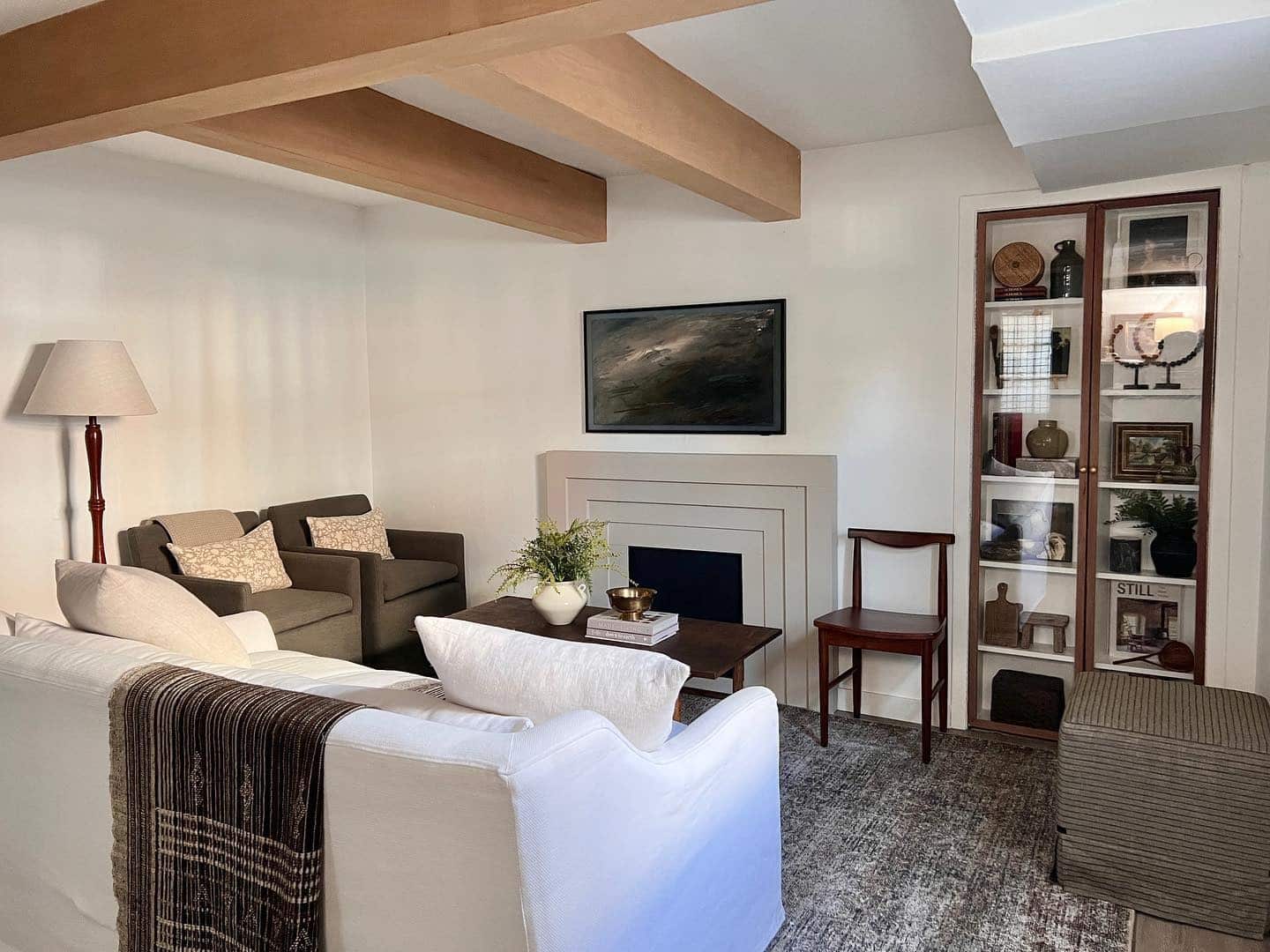 5. Warm Modern with Earthy Neutrals - small living room ideas