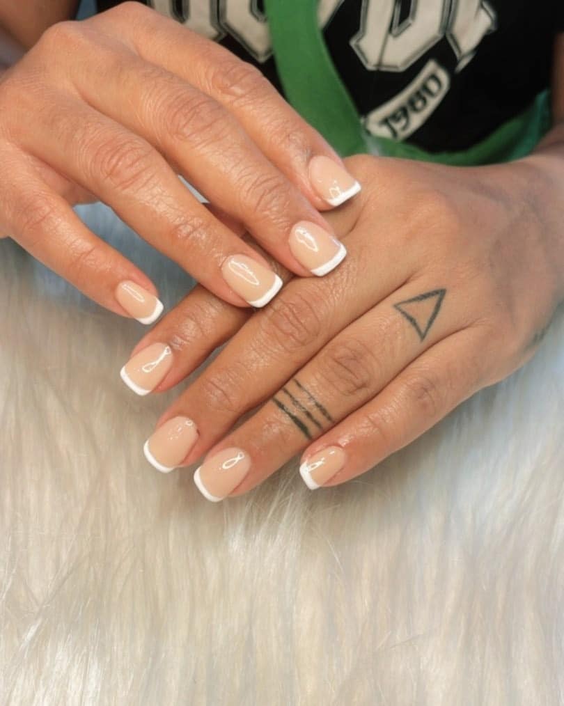4. Classic French Minimalism - edgy nail ideas