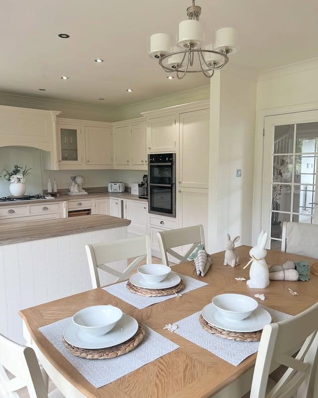 3. Cream Country Calm - neutral kitchen ideas