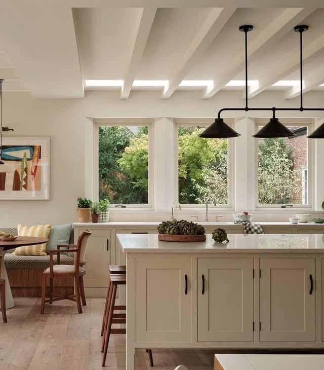14. Light Cream Modern Classic - neutral kitchen ideas