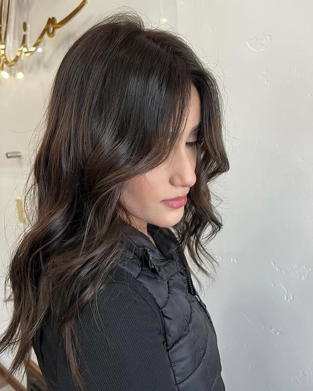 8. Midnight Espresso Layers - Espresso Hair Color