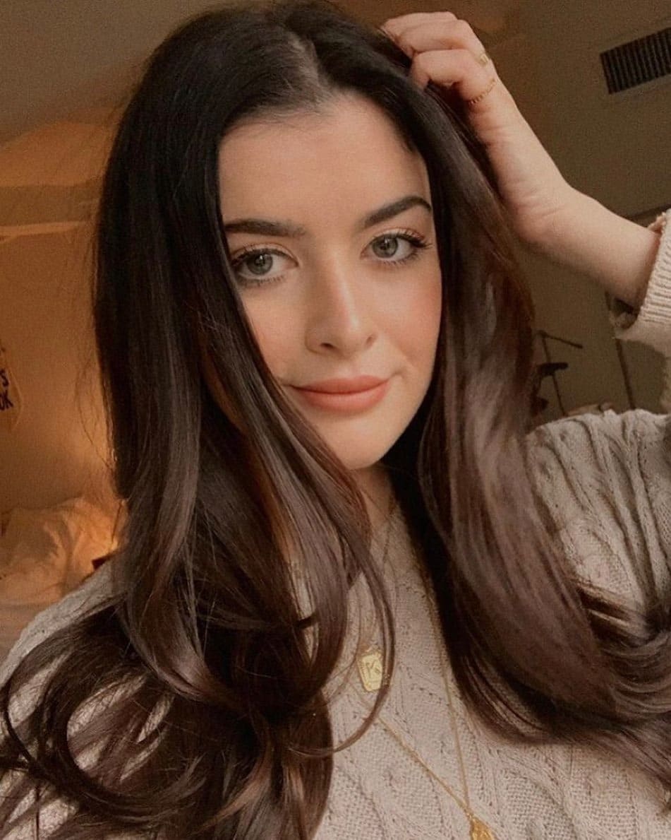 9. Caramel Mocha Luxe Waves - Espresso Hair Color