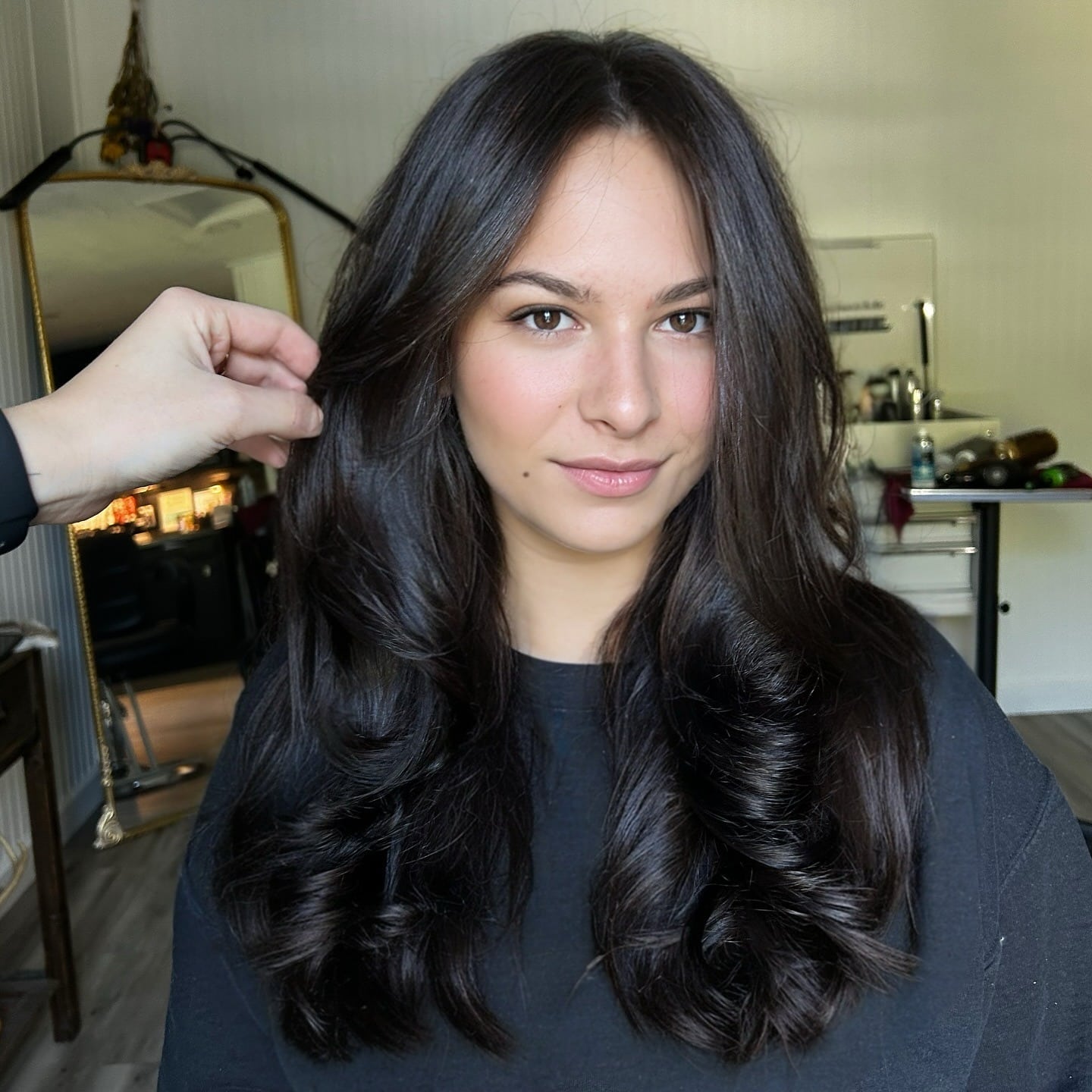 22. Soft Espresso Volume Layers - Espresso Hair Color