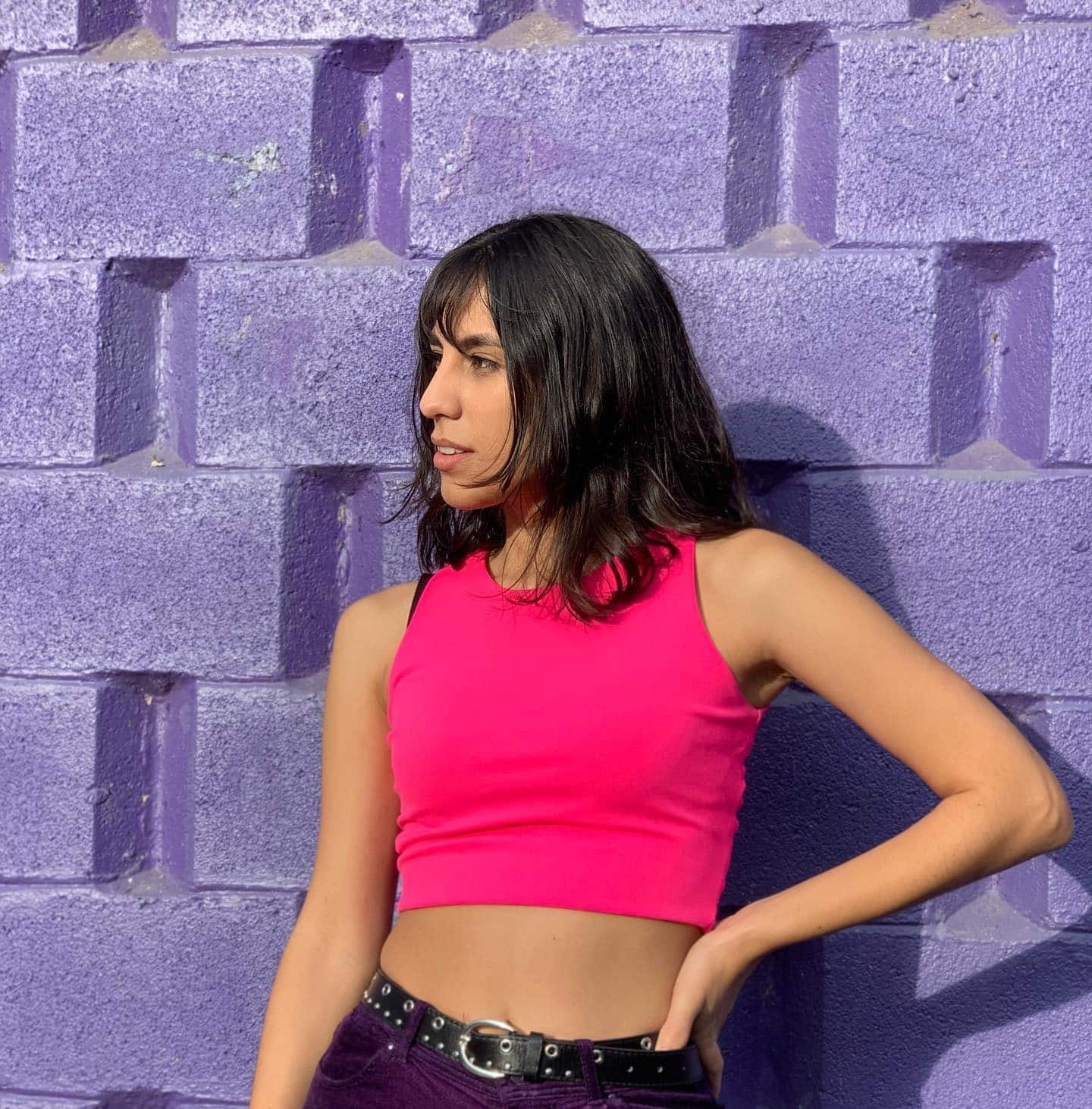 8. Layered Shoulder Cut with Split Fringe – Natural Espresso Flow - Fringe Hairstyles