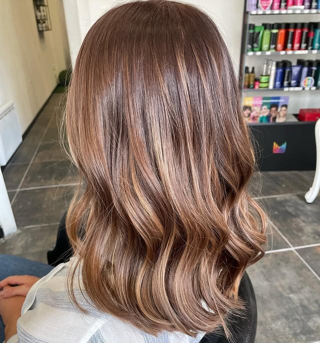 4. Caramel Mocha Layers - Mocha Hair Color