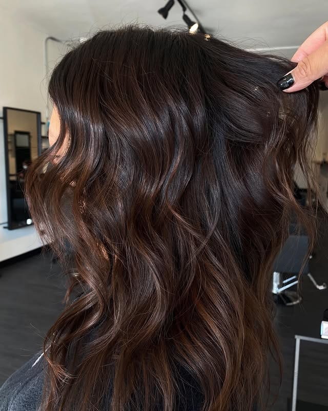 16. Espresso Mocha Waves - Mocha Hair Color