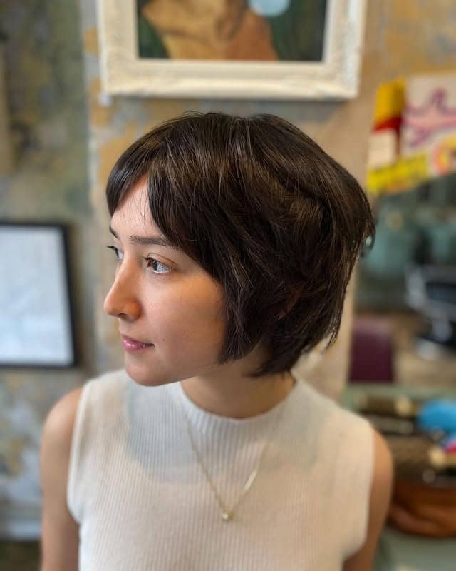 6. Modern Short Shag with Wispy Bangs - Short Choppy Hair