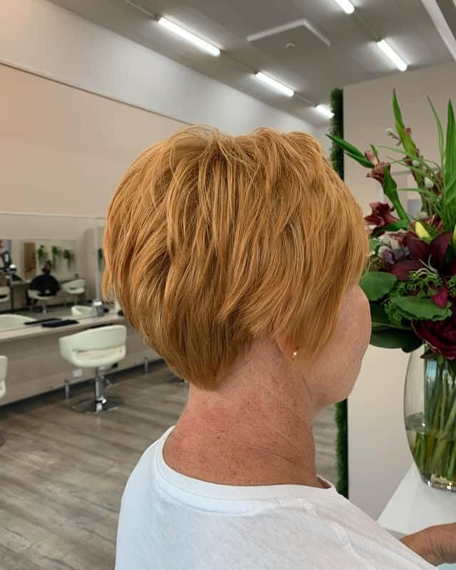 10. Golden Short Choppy Crop - Short Choppy Hair