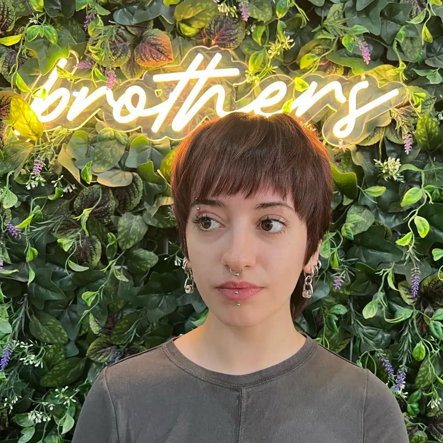 22. Mahogany Micro Shag with Baby Bangs - Short Choppy Hair