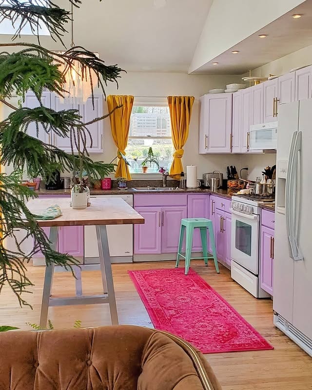 6. Lavender Cheer Kitchen - kitchen color ideas