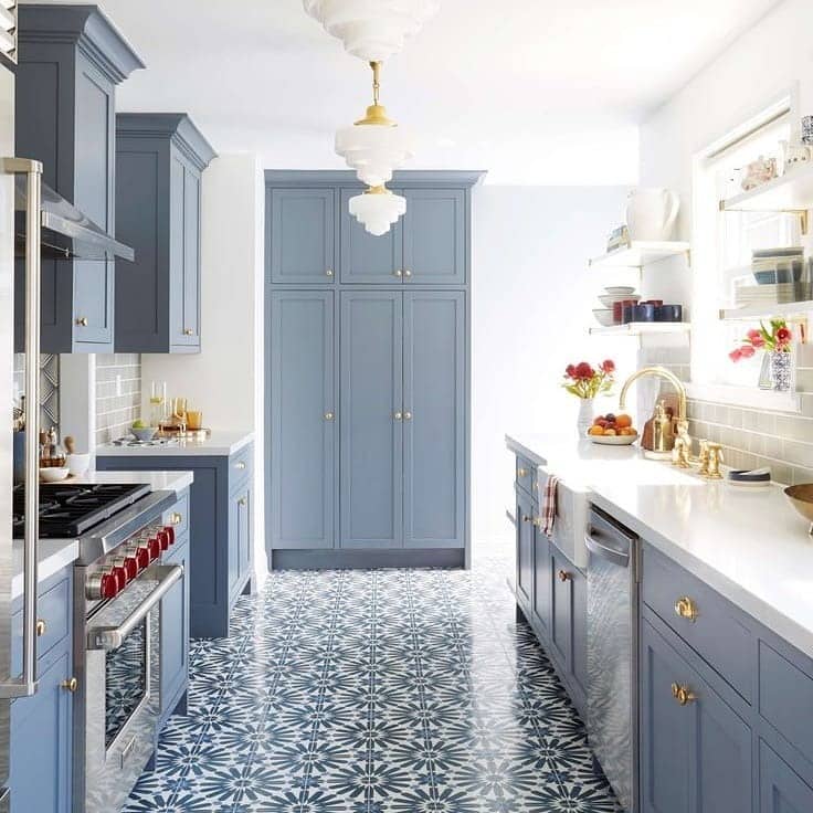 7. Blue Grace Kitchen - kitchen color ideas
