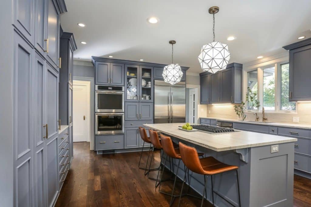 17. Slate Blue Modern Classic - kitchen color ideas