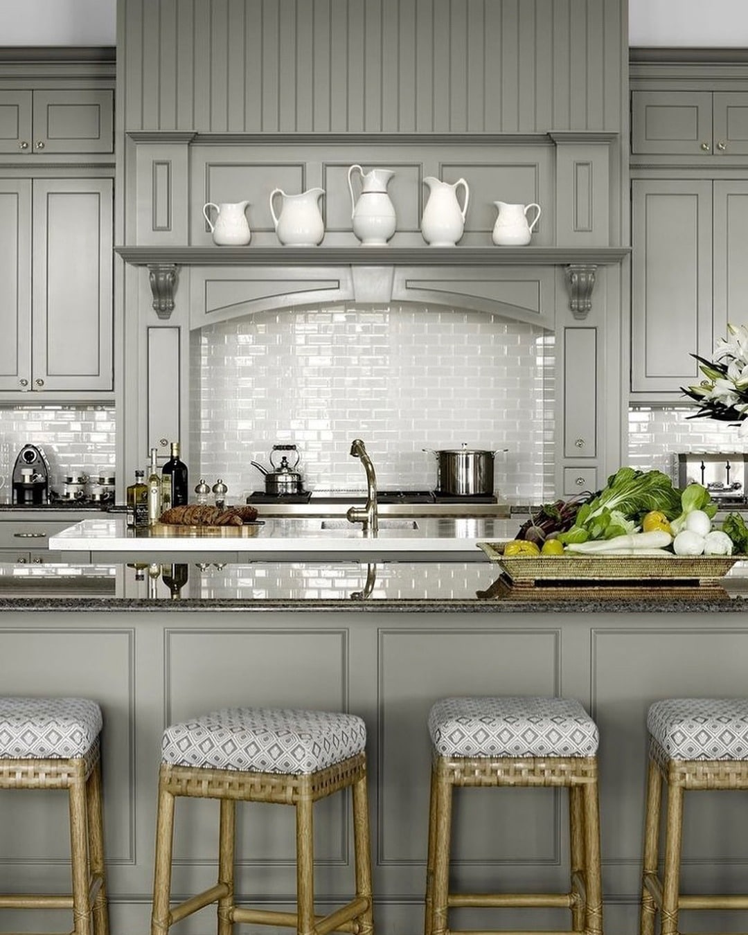 21. Timeless Greige Elegance - kitchen color ideas