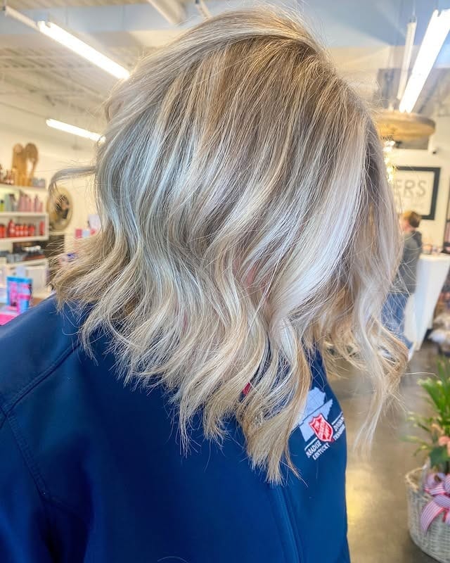 2. Textured Ash Blonde Bob - Angled Bob Hairstyles