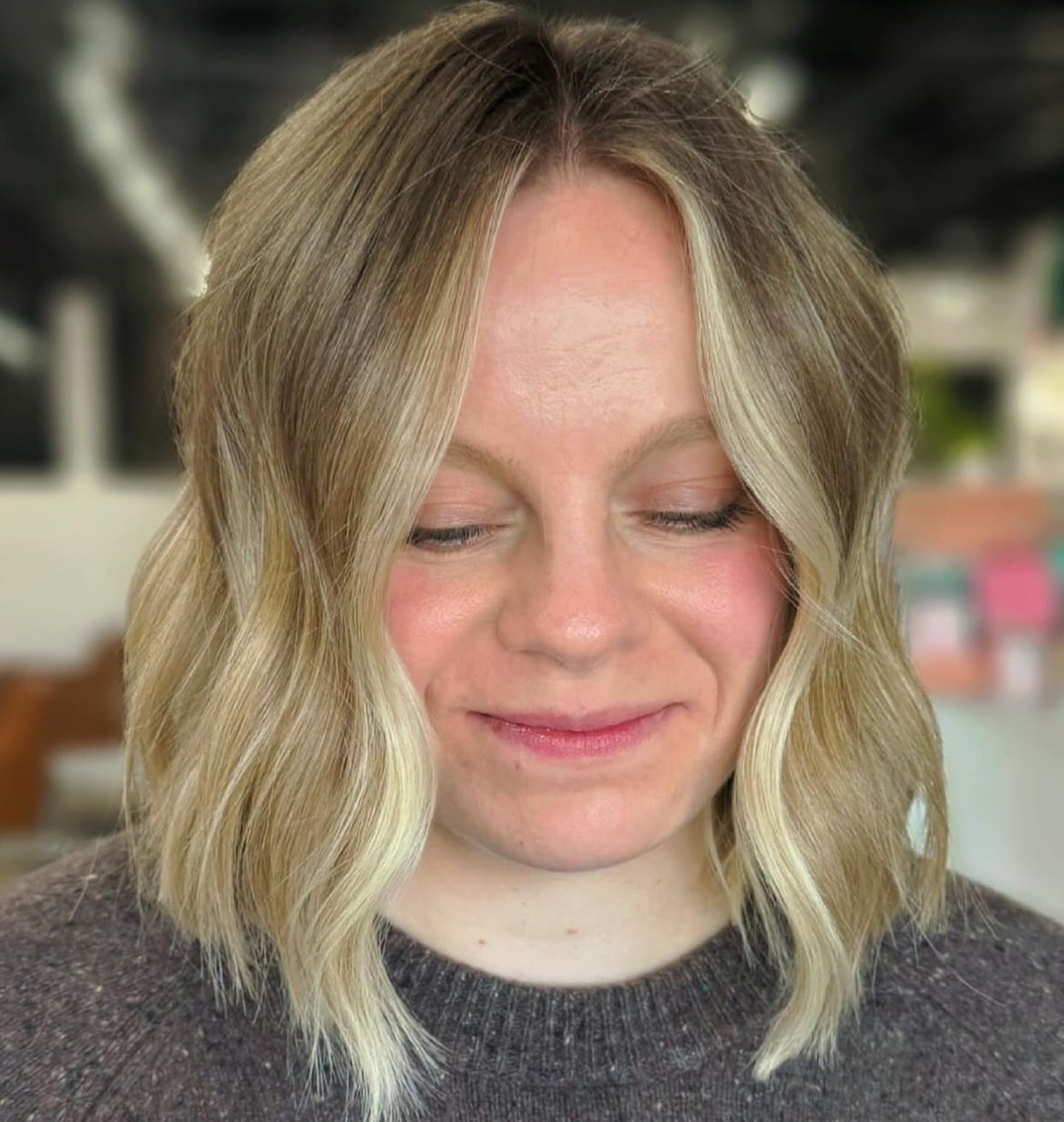 11. Soft Vanilla Blonde Angled Bob - Angled Bob Hairstyles