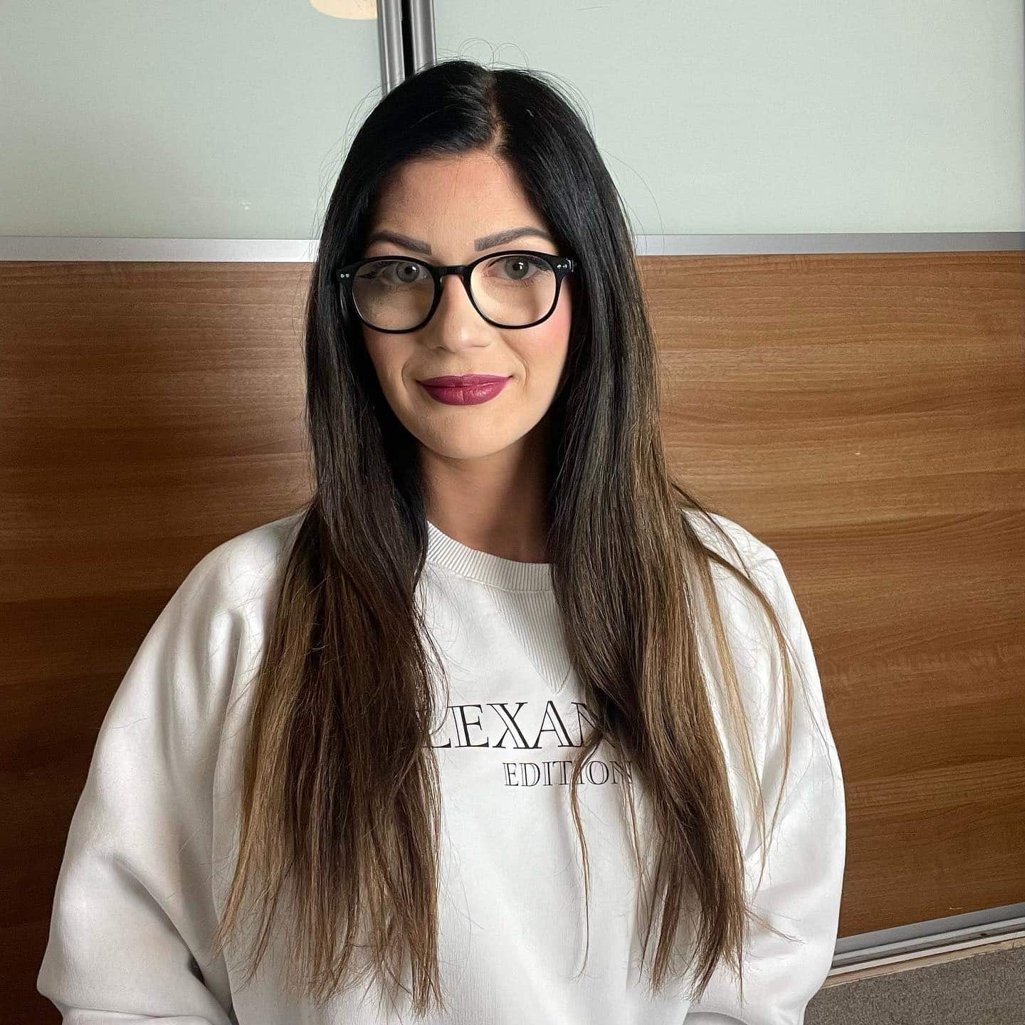 3. Dimensional Brunette with Caramel Veil - Dark Brown Balayage