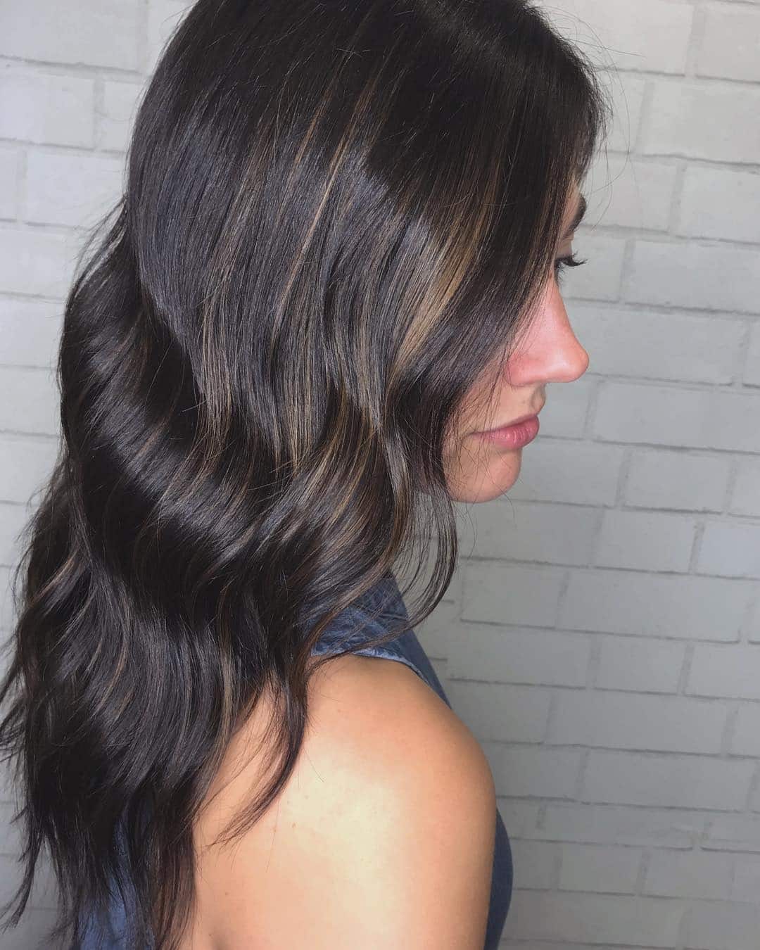 4. Mocha Balayage with Polished Texture - Dark Brown Balayage