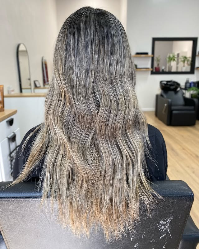 5. Ash Bronde Melt with Natural Flow - Ash Blonde Hair Color