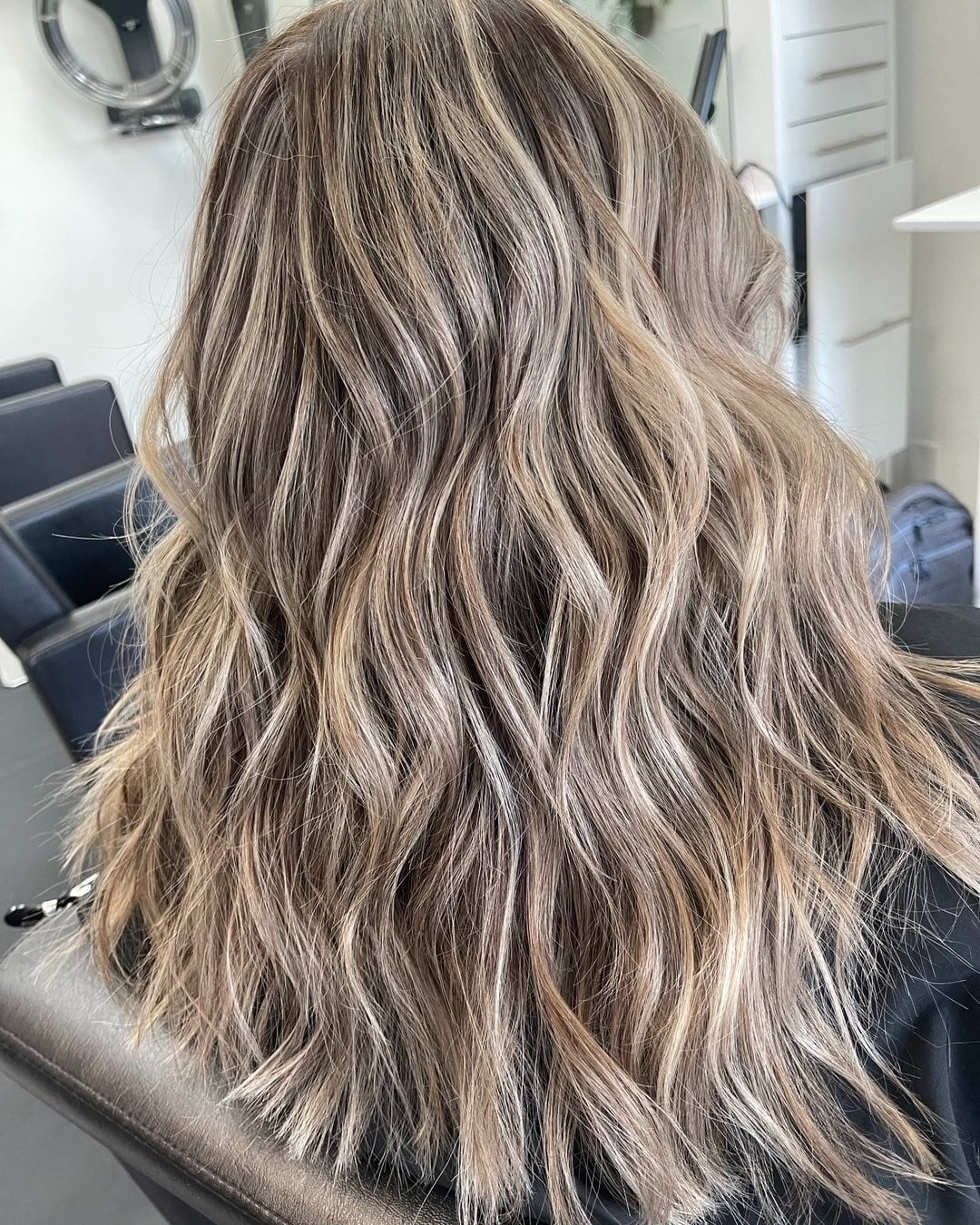 22. Dimensional Ash Bronde Waves - Ash Blonde Hair Color