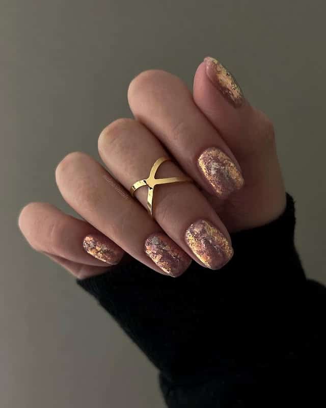 20. Silver Ice Sculpted Nails - iridescent nail ideas