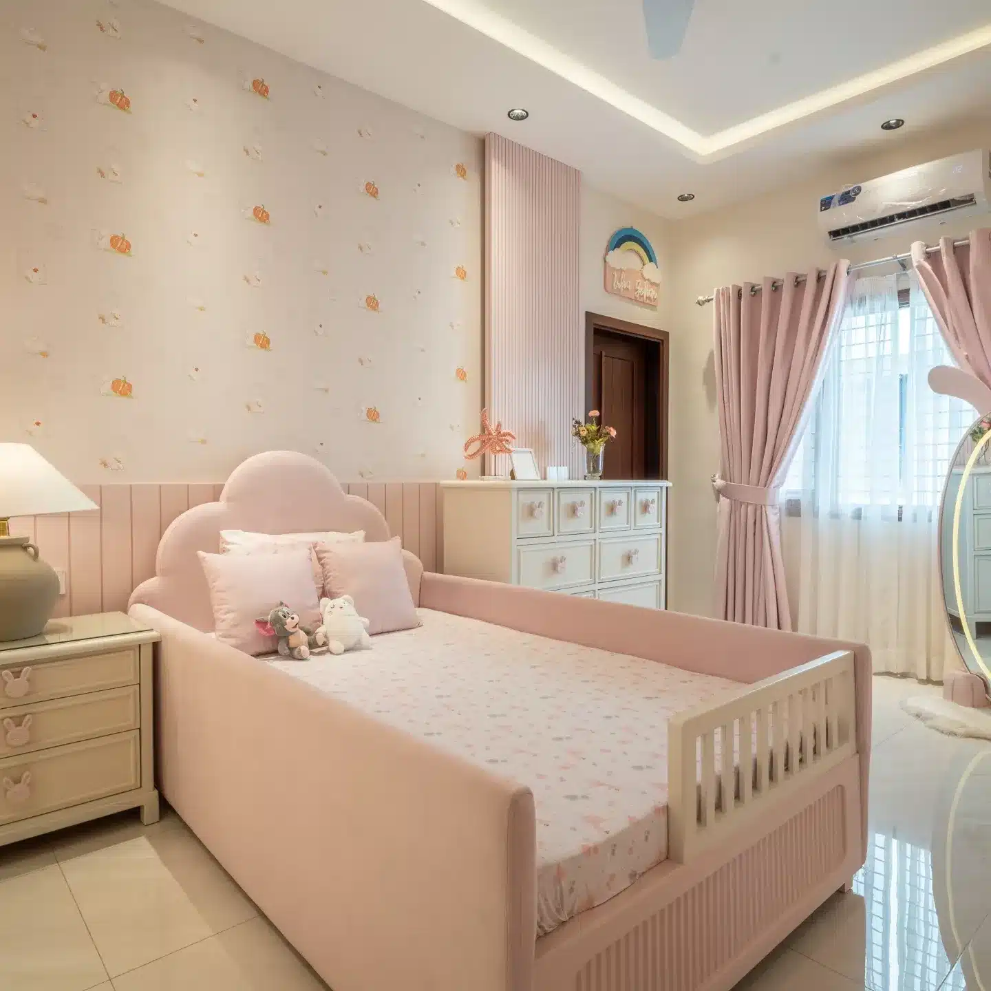 1. Soft Blush Dreamscape - little bedroom ideas