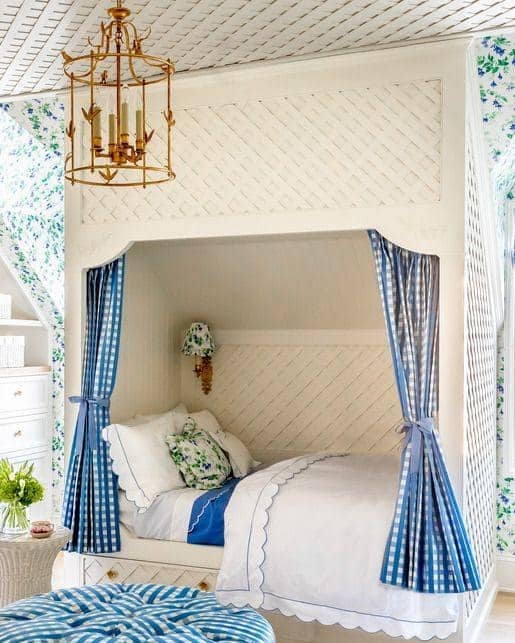 12. Classic Blue Canopy Charm - little bedroom ideas