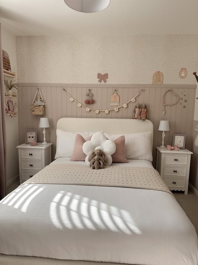 13. Warm Neutrals with Soft Accents - little bedroom ideas