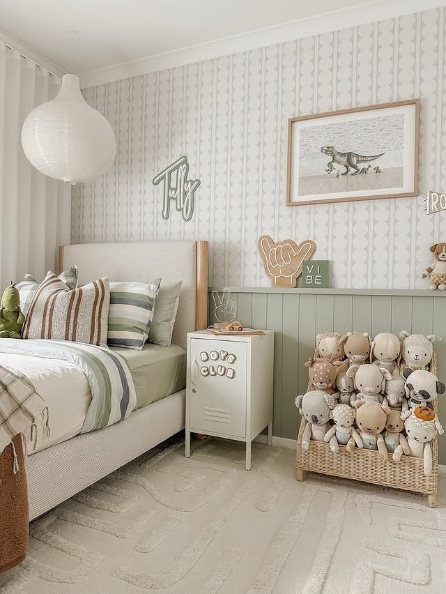 19. Playful Sage Adventure - little bedroom ideas