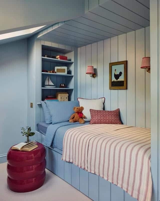 22. Coastal Blue Hideaway - little bedroom ideas