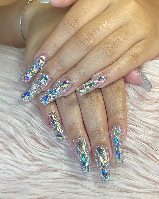 3. Crystal Prism Extravaganza - kawaii nail ideas