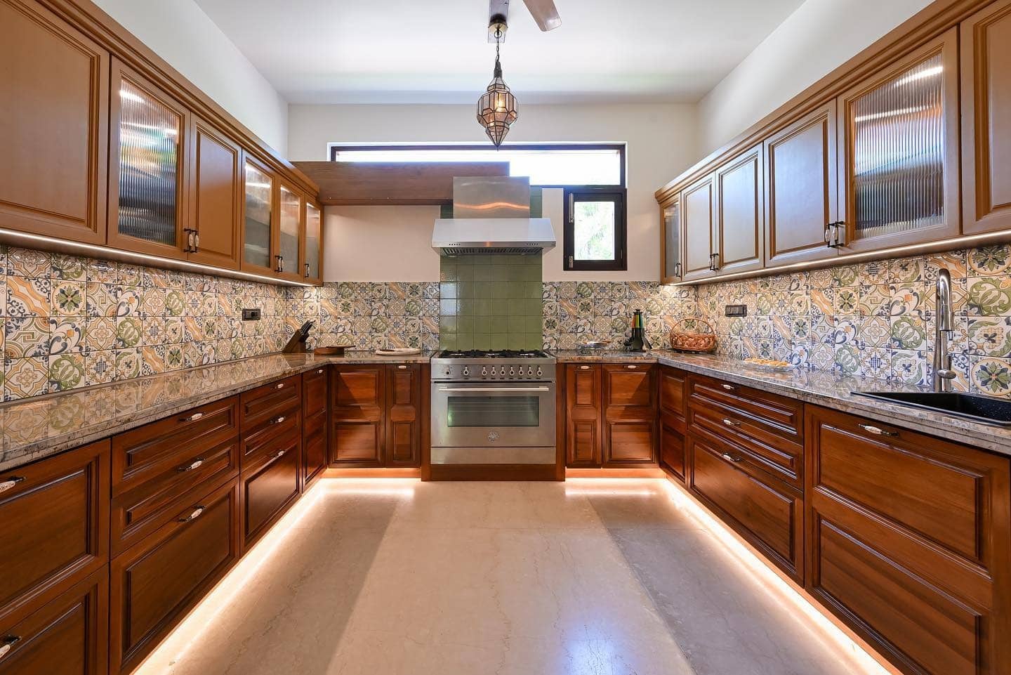 2. Mediterranean Warmth with Patterned Personality - contemporary kitchen ideas