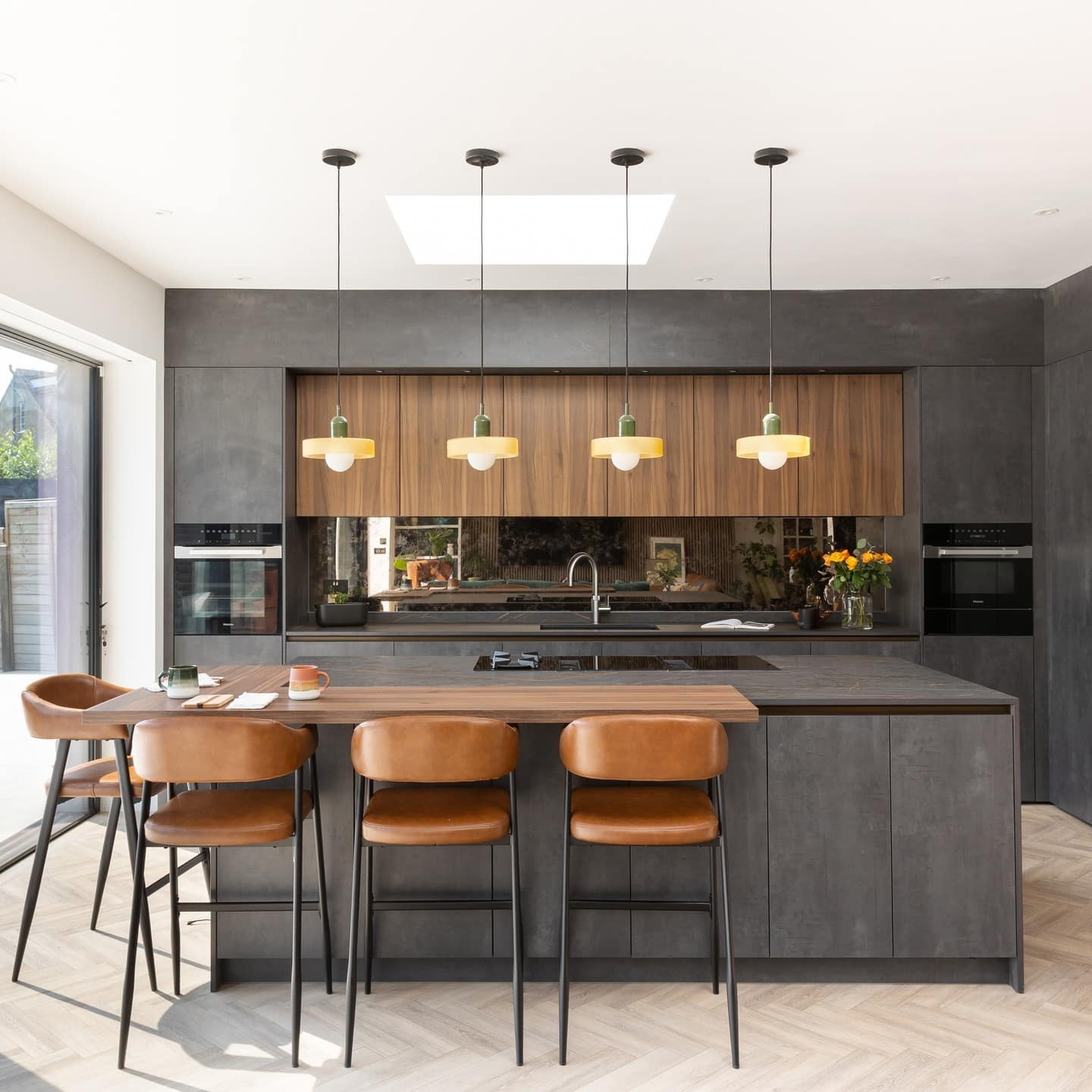 3. Modern Contrast with Urban Edge - contemporary kitchen ideas