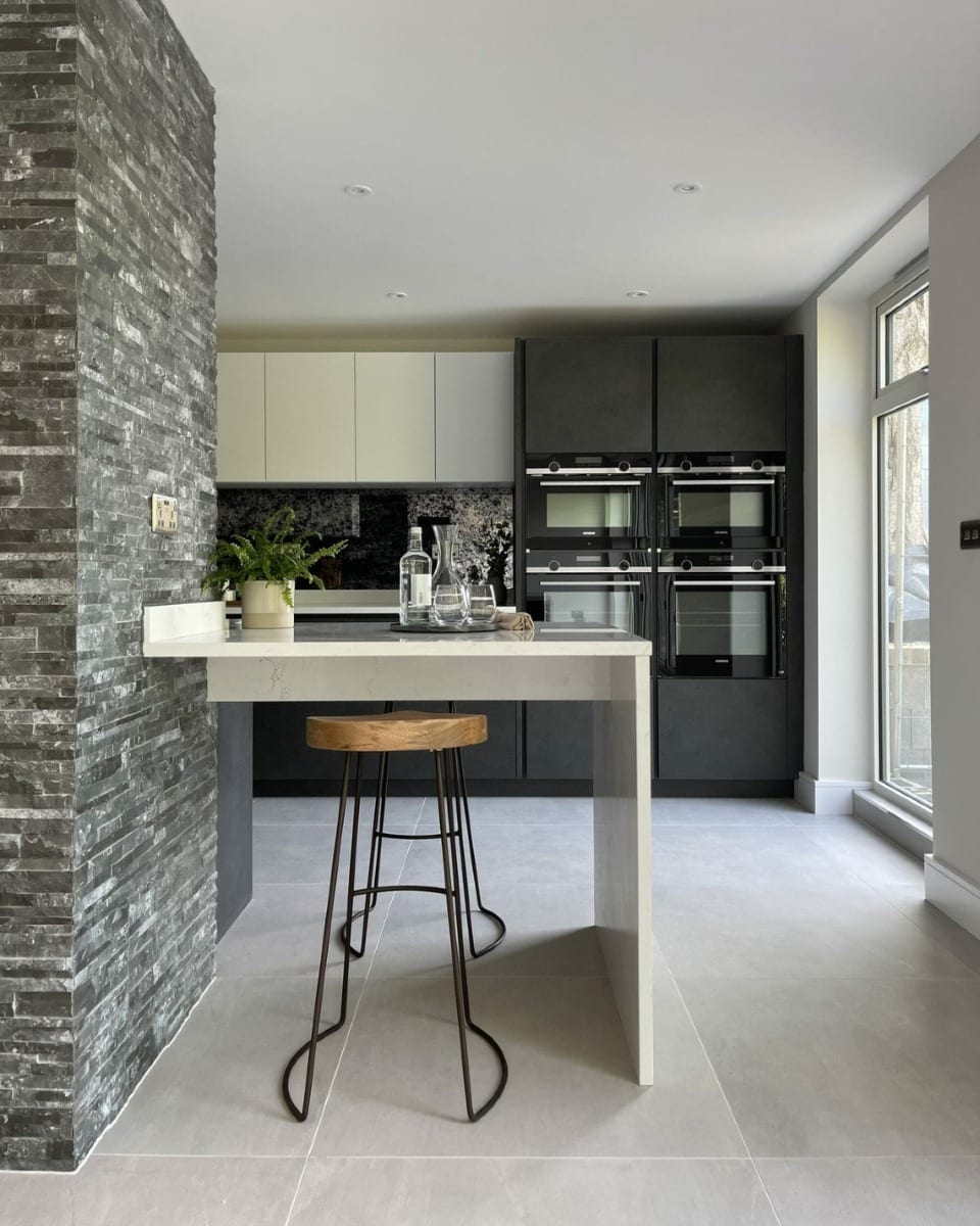 16. Stone and Slate Simplicity - contemporary kitchen ideas