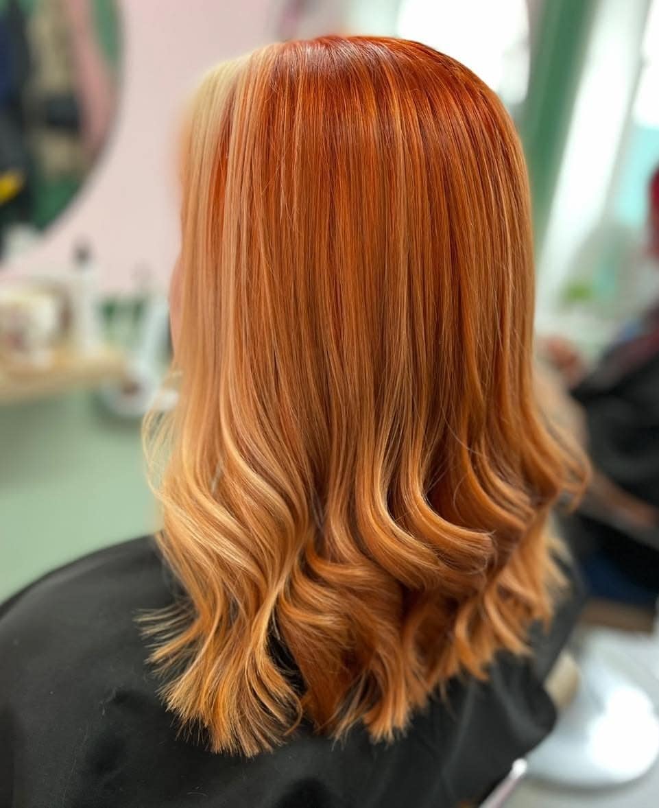 10. Golden Tangerine Melt - Ginger Hair Color