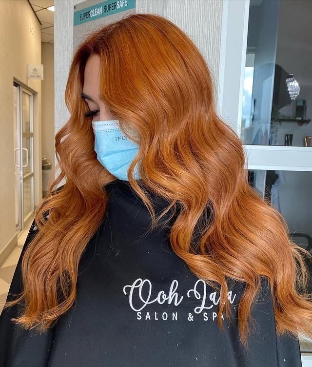 12. Copper Velvet Waves - Ginger Hair Color