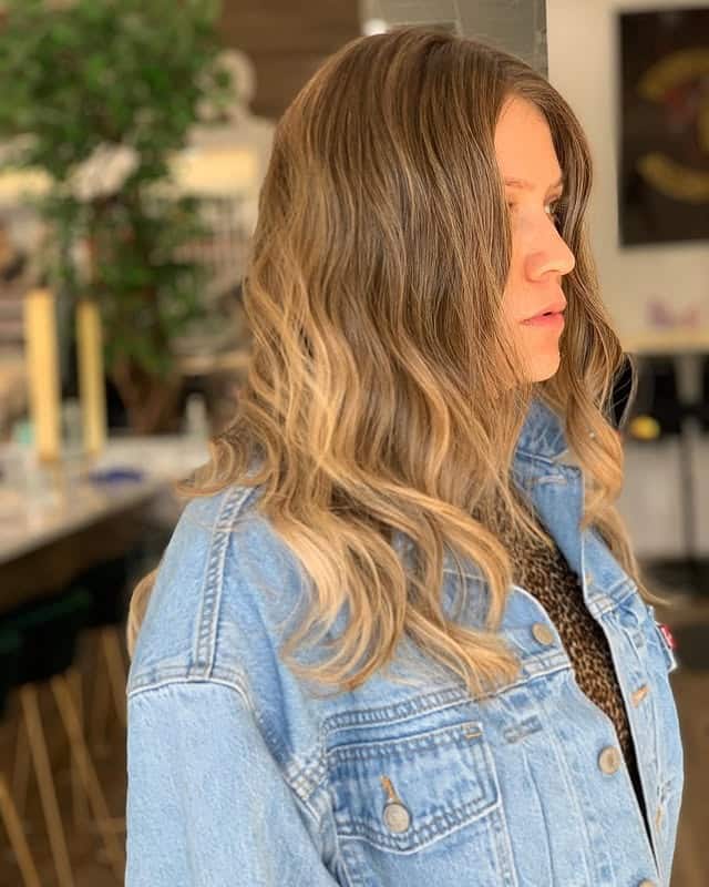 1. Soft Beige Balayage Waves - Balayage Hair Colors