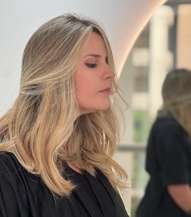 22. Buttery Blonde Balayage with Face-Framing Layers - Balayage Hair Colors