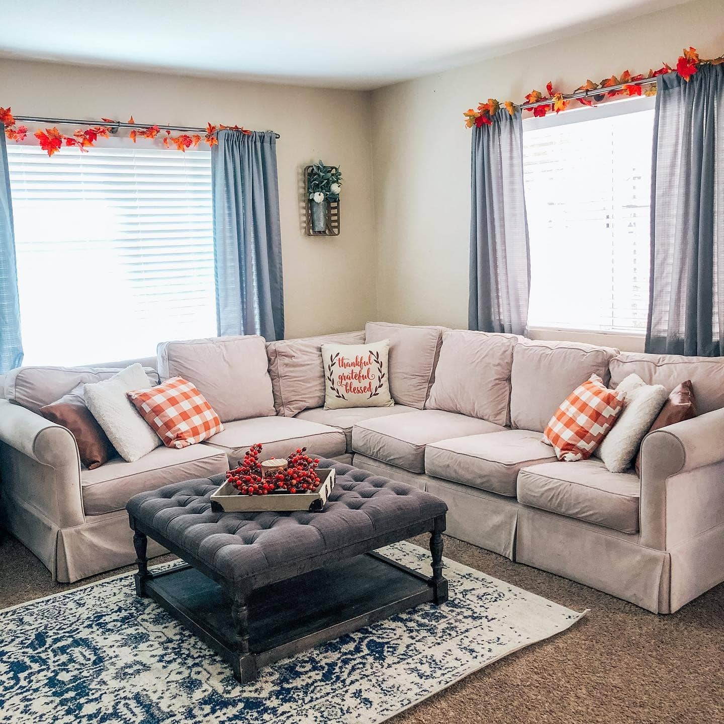 1. Cozy Autumn Gathering with Neutral Charm - fall living room decor ideas