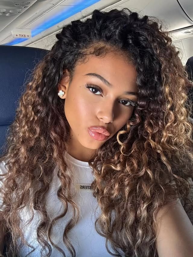 14. Chestnut Balayage Curly Layers - Curly Hairstyles