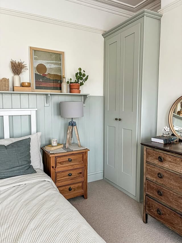 6. Country-Inspired Simplicity - teal and white bedroom ideas