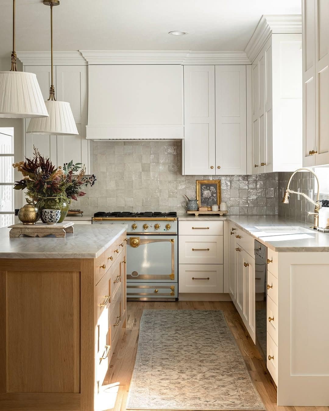 16. Classic Charm with European Flair - backsplash ideas for white kitchen