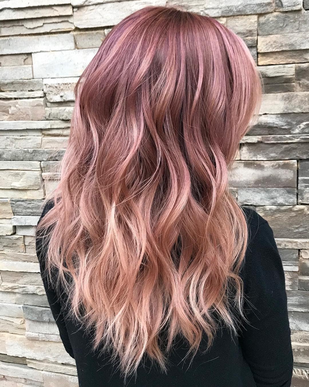 9. Smoky Mauve Rose Gold Fusion - Rose Gold Hair Color